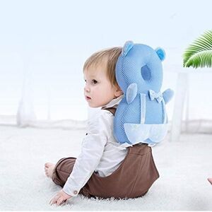 Baby Toddlers Protective Safety Head Cushion Pad - Blue Teddy Bear